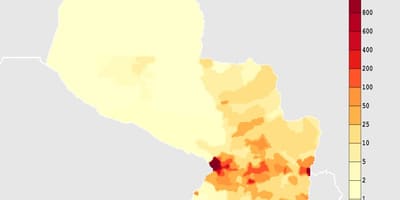 નકશો પેરાગ્વે આબોહવા